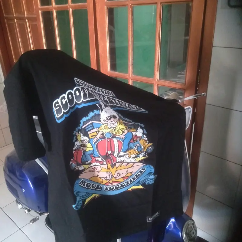 Kaos Event Gsf lengan pendek Pria Distro Baju Dewasa Unisex Hitam Combed Sablon 8