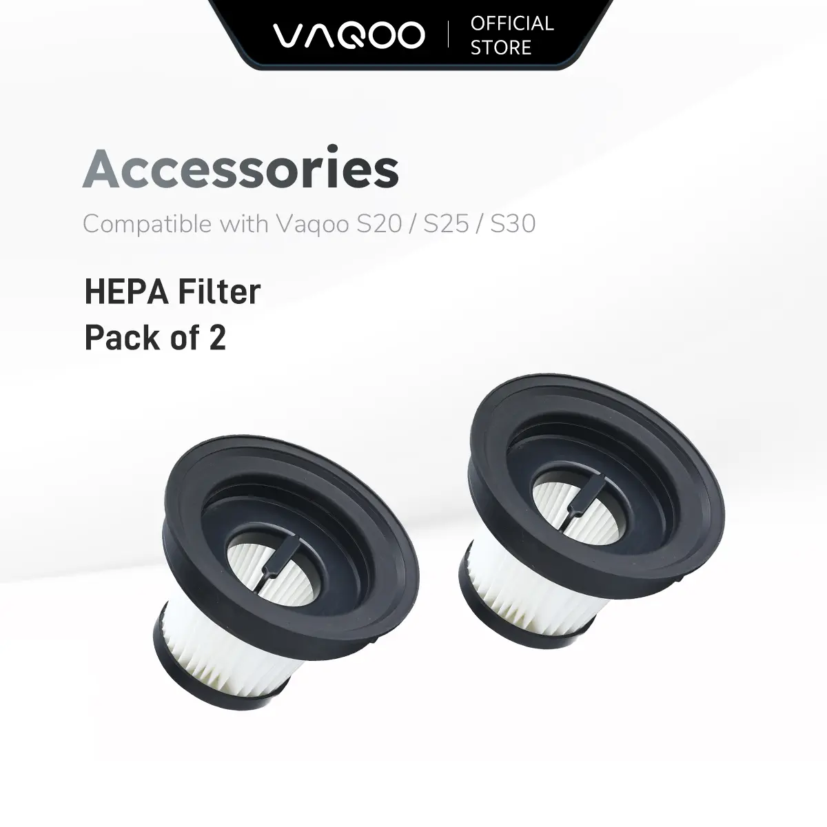 Vaqoo Vacuum Accessories Replacement Filter (Pack of 2)