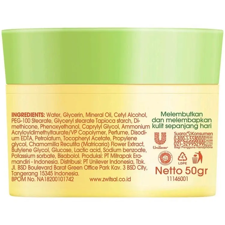 ZWITSAL BABY FACE AND BODY CARE CREAM - CHAMOMILE & VITAMIN E 50 G Bayi zw its Floral Antiseptik 2