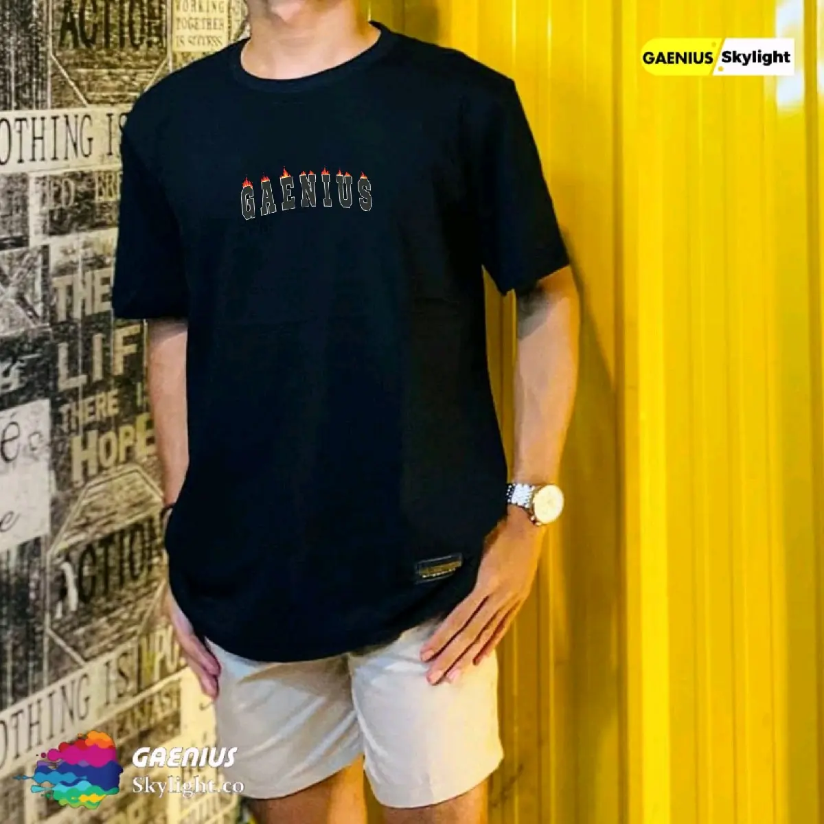 GRATIS ONGKIR [ Negarfi ] kaos distro original GAENIUS kaos pria kaos simpel Baju Combat