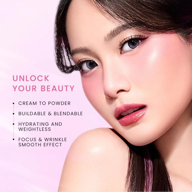Hanasui Next Level Bouncy Blush - Super Bouncy Blush Long Lasting Blendable Easy To Use Powder Blush 3