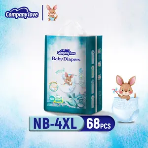 Company Love Popok Bayi Celana Tipe Pull-Up NB68 M54 L48 XL42 XXL36 XXXL30 4XL28 Serap Cepat Tidak Bocor Penyerapan Cepat & Nyaman Semua Malam