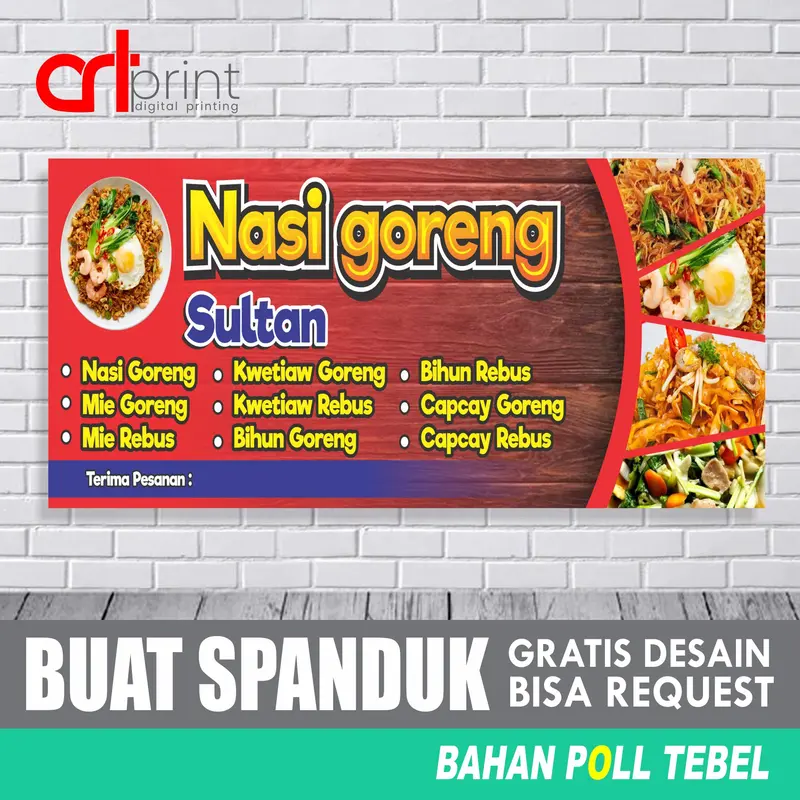 Spanduk nasi goreng | banner warung nasi goreng - Gratis Desain 0