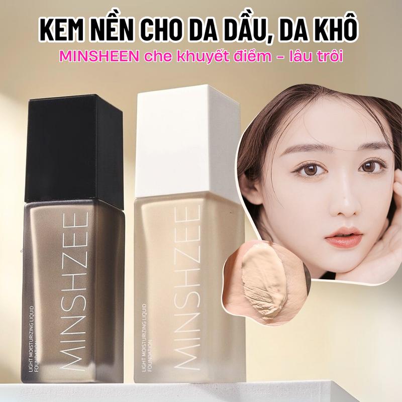 Kem Nền MINSHZEE Che Khuyết Điểm Đều Màu Da Lâu Trôi Cho Da Dầu Và Da Khô 30g
