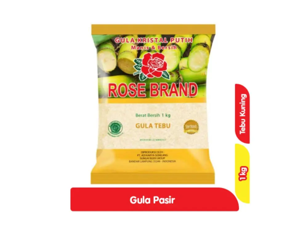 Gula Rose Brand 1 Kg - Gula Pasir untuk Kebutuhan Makanan dan Minuman - Sugar, Food