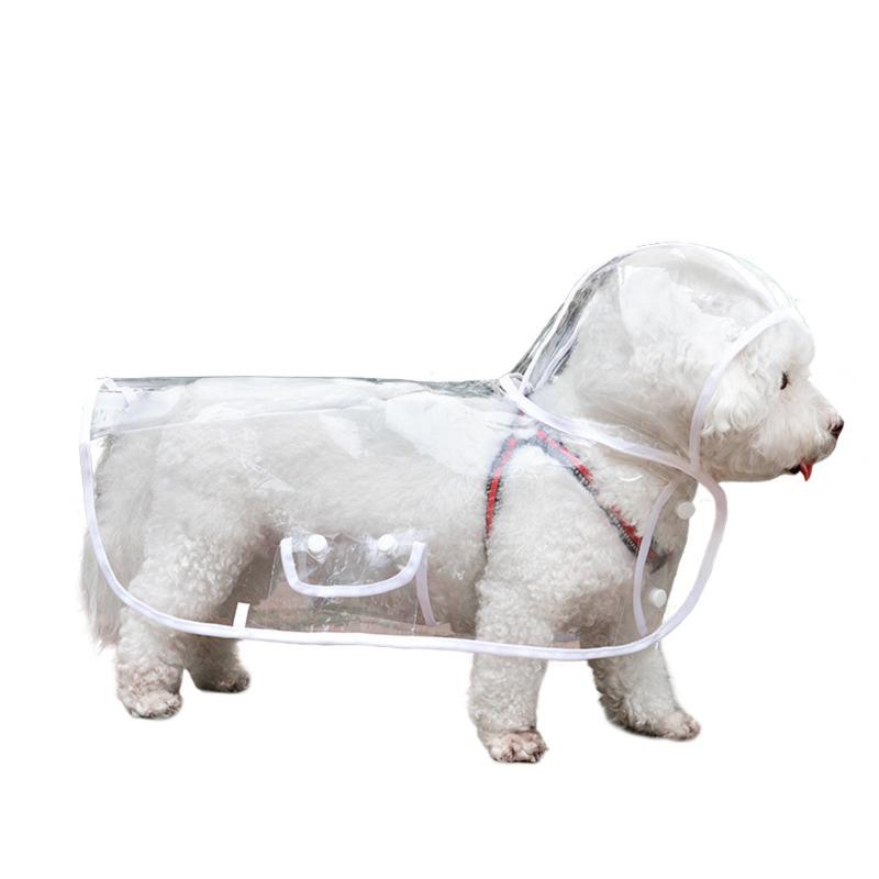 Transparent Waterproof Pet Raincoat Lightweight Windproof Cape Dog Walking Artifact Small and Medium-sized Dog Bichon Teddy 5