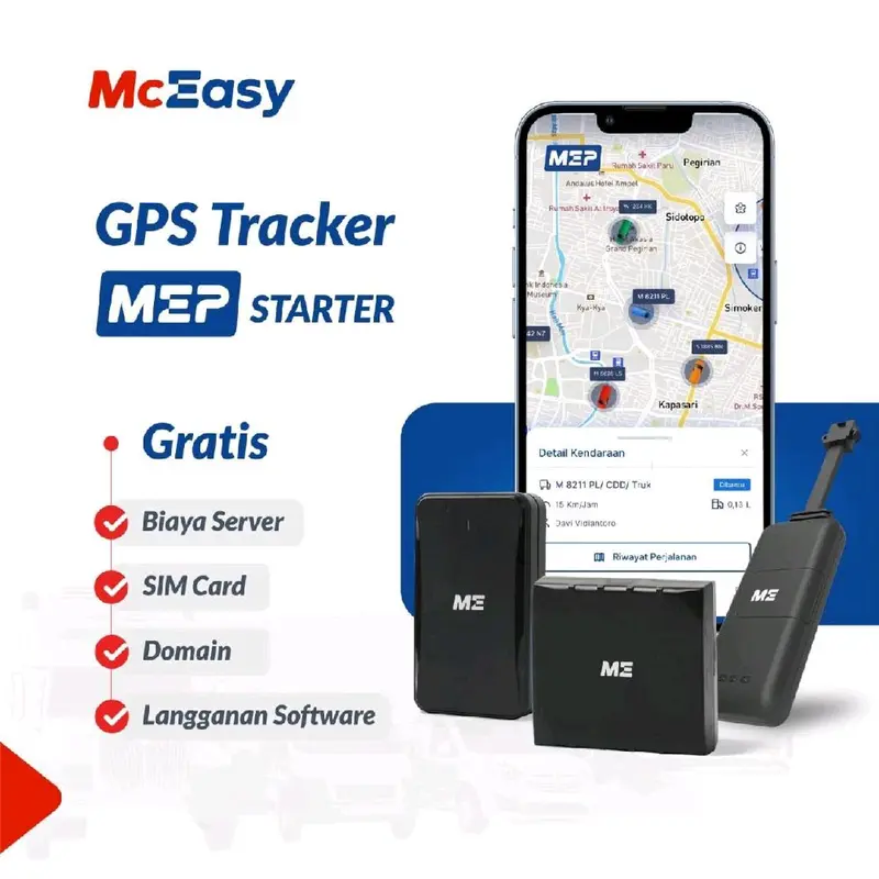 [PAKET HEMAT] GPS Tracker Lite Mobil dan Motor McEasy 4G + Biaya Kouta 1 Tahun + Gratis Biaya Server Garansi 1 Tahun 0