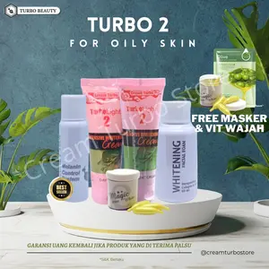 CREAM TURBO 2 For Oily and Acne Skin Mencerahkan  Wajah Wajah