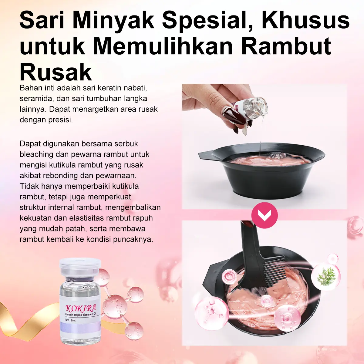 KOKIRA Milk Tea Ash hair color KA-11 cat rambut Essential Oil Pewarna Rambut Tanpa Bleaching Warna Natural dan Perawatan KOKIRA Milk Tea Ash hair color KA-11 cat rambut Essential Oil Pewarna Rambut Tanpa Bleaching Warna Natural dan Perawatan