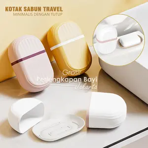 Tempat Sabun Batang Travel Minimalis Kotak Sabun Portable Kamar Mandi Dengan Tutup Ideal Untuk Perjalanan Dan Kamar Mandi Anda