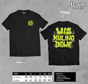 T-SHIRT KAOS WIS KULINO DEWE FREE STICKER
