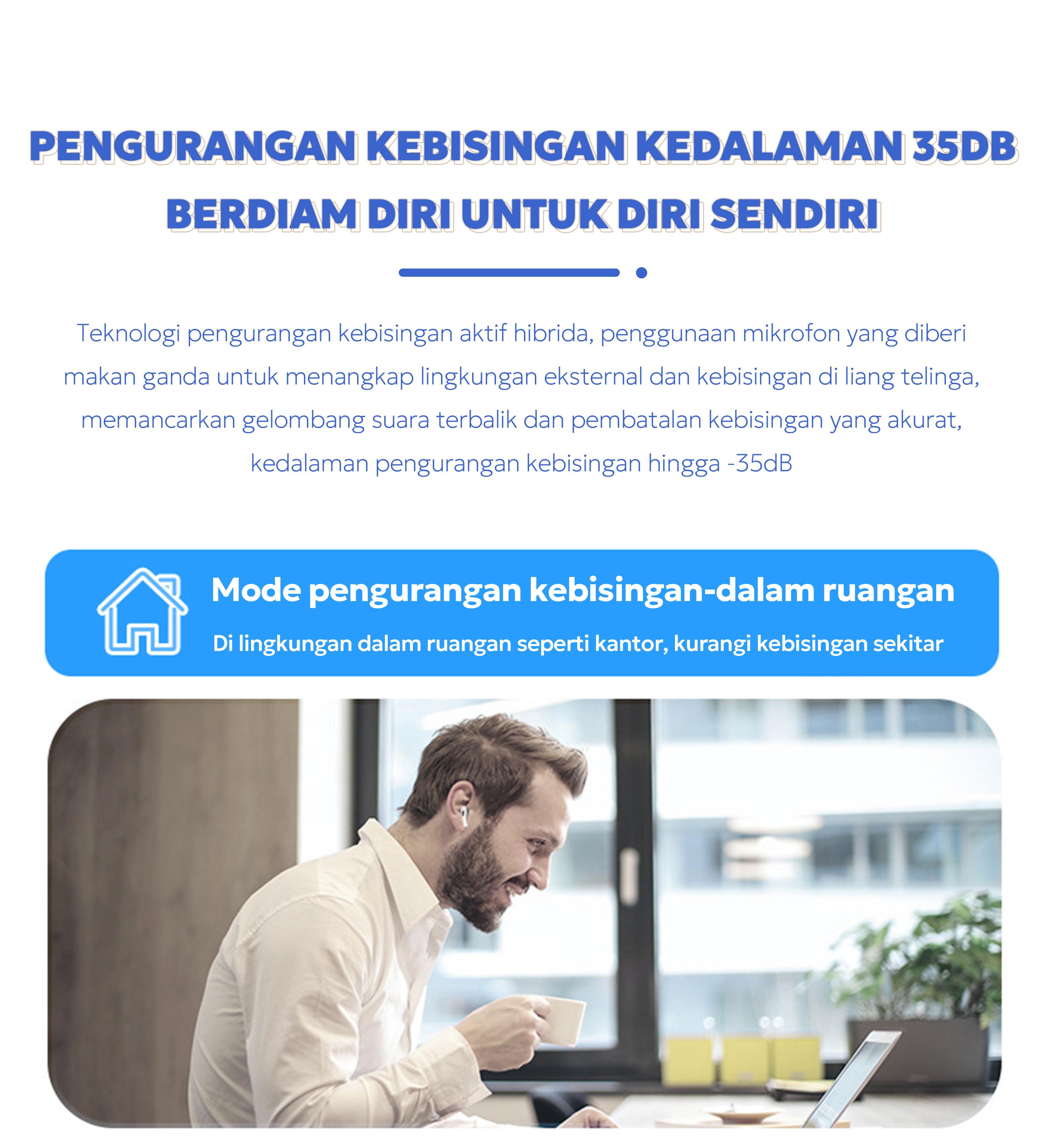 [3 GRATIS] A9 PRO Earbuds Pintar Dengan Layar Resolusi Tinggi, Atur Wallpaper Layar Kunci, Fungsi ANC/ENC, Tahan Air IPX5, Cari Earphone, Kontrol Musik Dan Tampilkan Lirik Untuk iPhone/Android