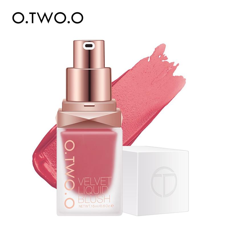 Product Introduction of O.TWO.O cairan alami blush sutra dan makeup pemerah pipi merah halus 3
