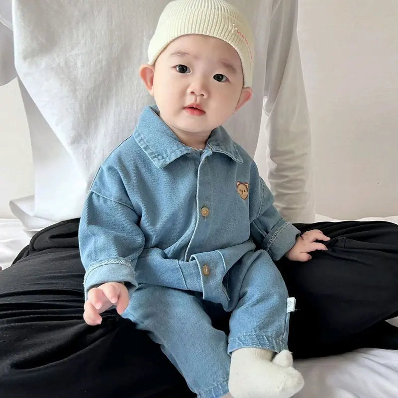 BABY K2 - jumpsuit Baby jeans Bear 2 warna 7