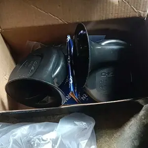 2 PCS 115 DB Klakson Keong Waterproof Horn Snail Horn  12V Klakson Keong Suara Mobil Waterproof Kuat High Power Doble Suara Untuk Mobil Sepeda Motor Kendaraan Listrik Mereparasi Anti Air Hitam Original