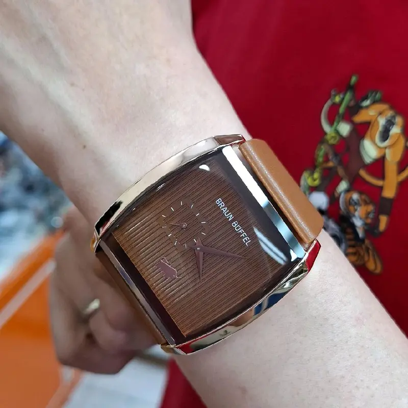 Jam Tangan Pria Braun Buffel -Original Garansi 1 Tahun -Tahan Air - Watch, Watches ( BAYAR DIRUMAH ) Stainless Gift Waterproof 1