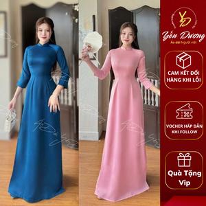Áo Dài truyền thống Tây Thi đủ màu, chất vải dầy không bị dặm ngứa 2 tà A12