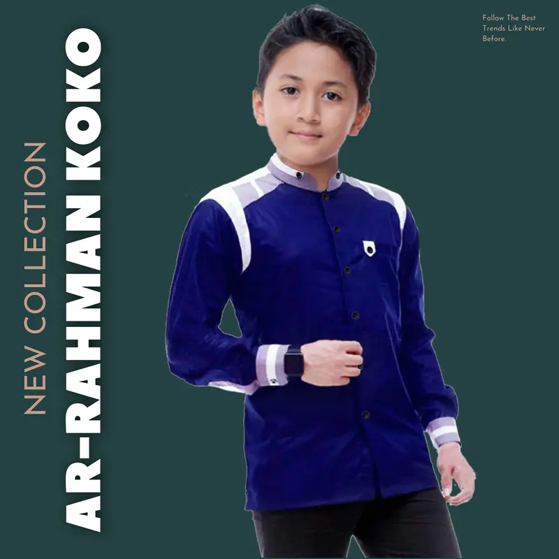 BAJU KEMEJA KOKO ANAK LENGAN PANJANG UMUR 5 SAMPAI 14 TAHUN TERBARU 2