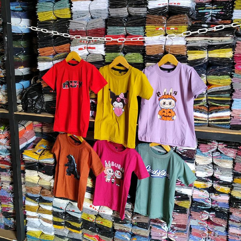 Kaos tanggung kaos junior karakter distro labubu kekinian Anak Fashion 3