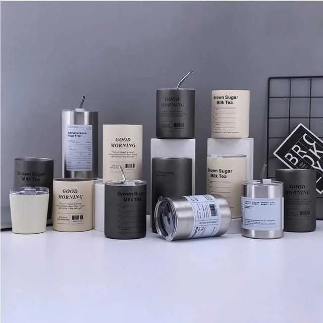 Cangkir Tumbler Mug 600ml Stainlees Free Sedotan Stainless Anti Tumpah Dan Tahan Lama Baja Gelas 4