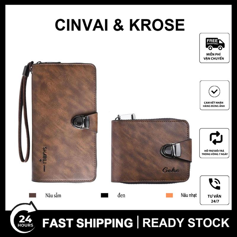 Ví, ví nữ, ví nam, dài, ví cầm tay, ví đeo cổ tay, túi điện thoại di động, túi đựng tiền xu, túi đựng thẻ ID, sức chứa lớn, đa chức năng, phù hợp cho nam và nữ ví cầm tay bằng da