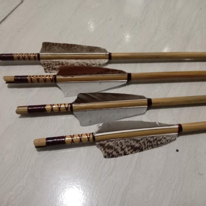Arrow Bambu Petung Vanes Bulu Kalkun Premium 1