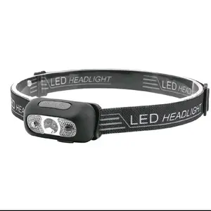 Suksestech Headlamp Senter Kepala 3 Mode Cahaya Sensor Multifungsi Free USB-Headlamp-18044-1 LED Headlight