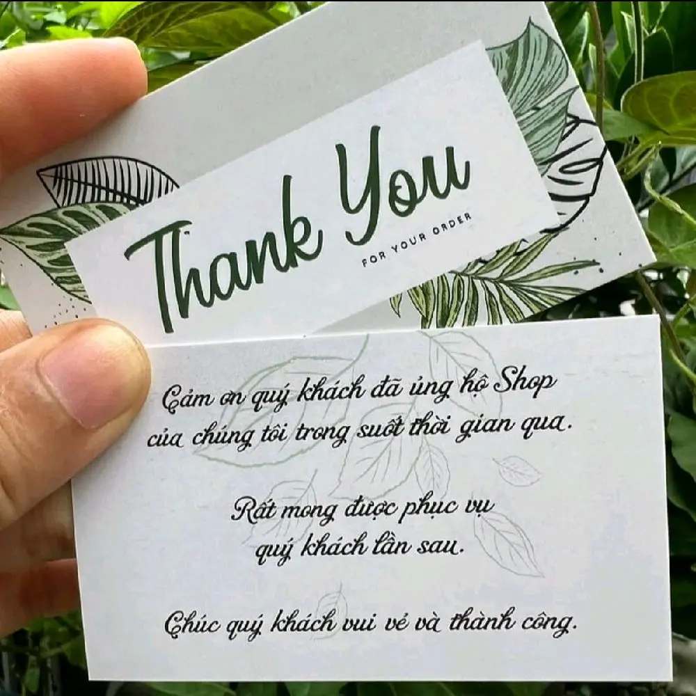 Thư Cảm Ơn Cho Khách Hàng _ Hàng Thời Trang
