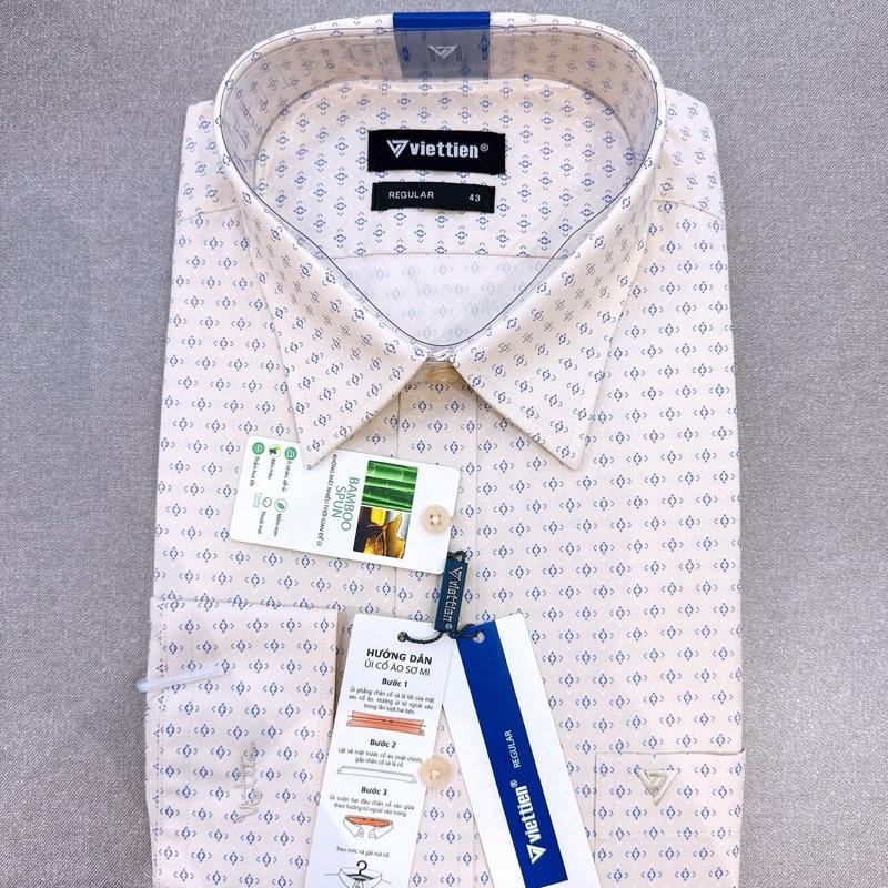  Áo sơ mi việt tiến  size 39-40  dài tay phom Regular 