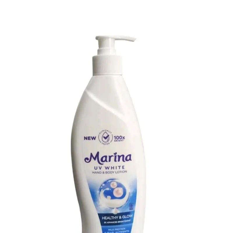Marina UV WHITE HAND & BODY LOTION HEALTY & GLOW PUMP 350ML