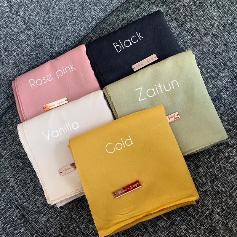 PAKET (5+3pcs RANDOM) VOAL MIRACLE ALAINA SCARF POLOS hijab persegi Kerudung 5