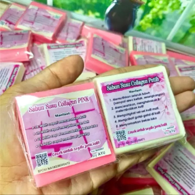 ￼6pcs Sabun Susu Collagen pemutih