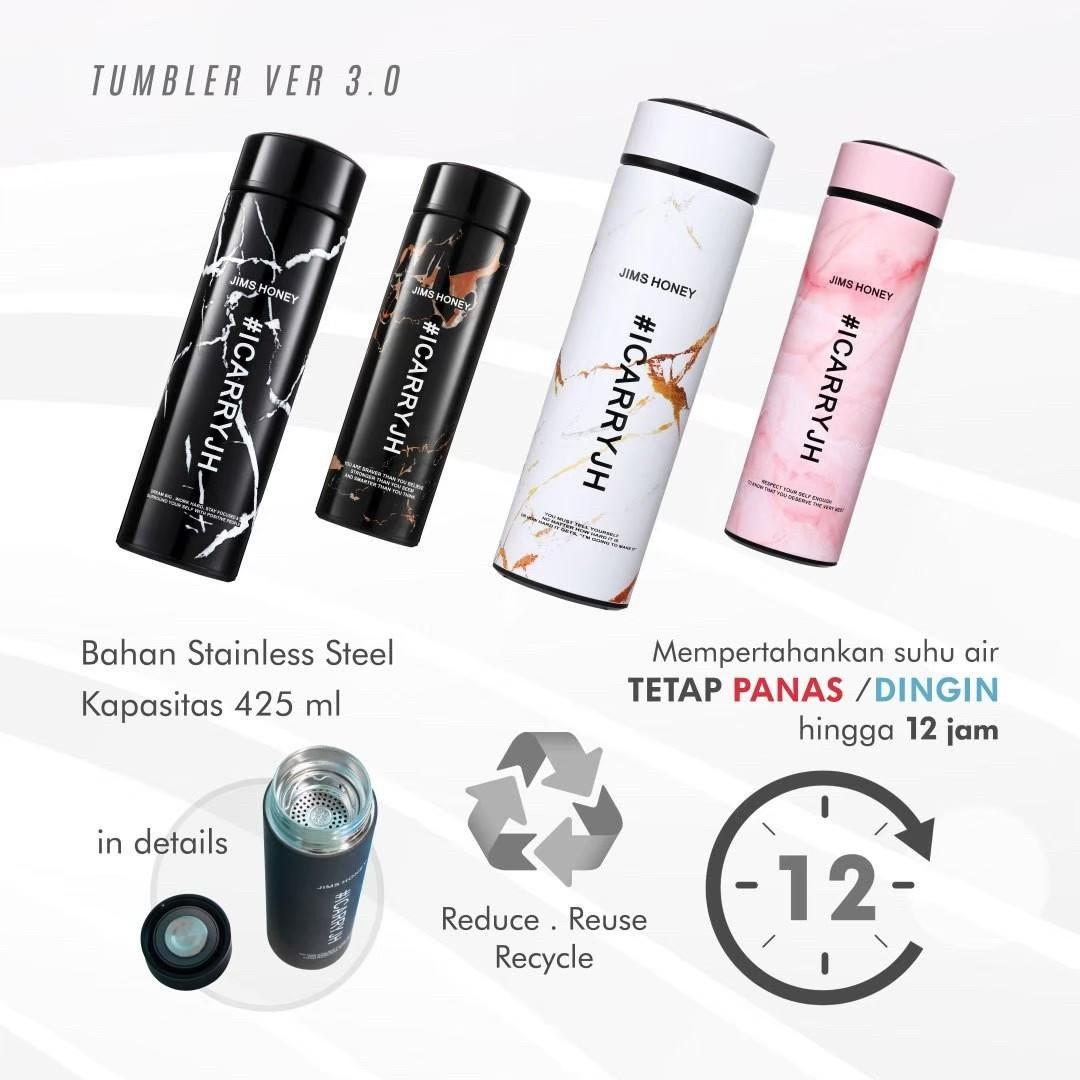 JIMS HONEY TUMBLER VER 3.0 (Botol Minum Panas / Dingin 425ml)