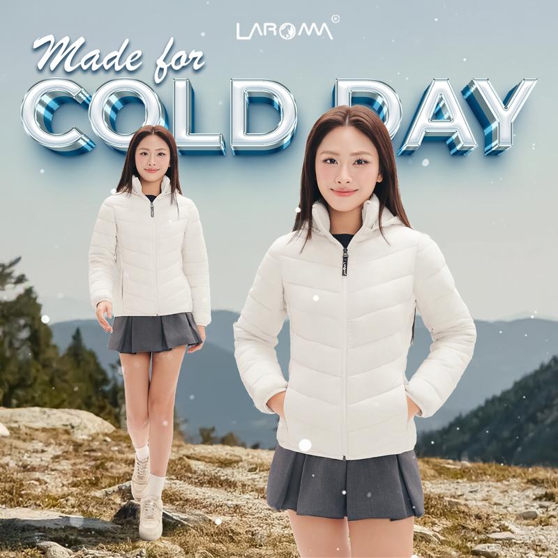 LAROMA Áo Phao Nữ Form Basic | Giữ Ấm - Siêu Nhẹ - Thể Thao