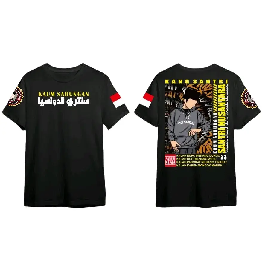 READY STOK ,KAOS SANTRI FREE STIKER,KAOS DAKWAH,KAOS PEJUANG SYAFAAT,KAOS KAUM SARUNGAN,KAOS KAUM,SABLON KAOS SATUAN,KAOS CUSTOM