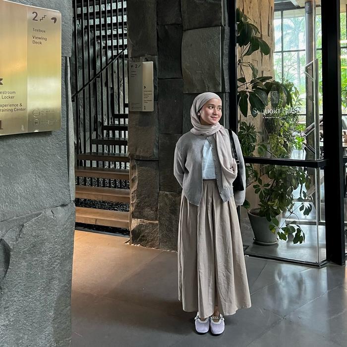 Cania Skirt - Rok Rample Basic Linen by Caynilv - Shop | Tokopedia