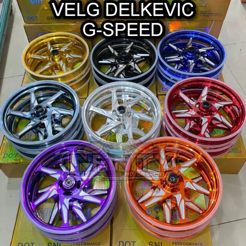 VELG DELKEVIC SIX STAR G-SPEED MIO SPORTY VARIO110/BEAT/SCOOPY VARIO125/150 MIO M3 VARIO ABS PCX 150 160 ABS CBSAEROX NMAX NEW/OLD Accessories Motorcycle 1