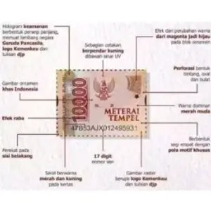 Paket 10 Pcs MateraiposIndonesia Asli Benda Pos