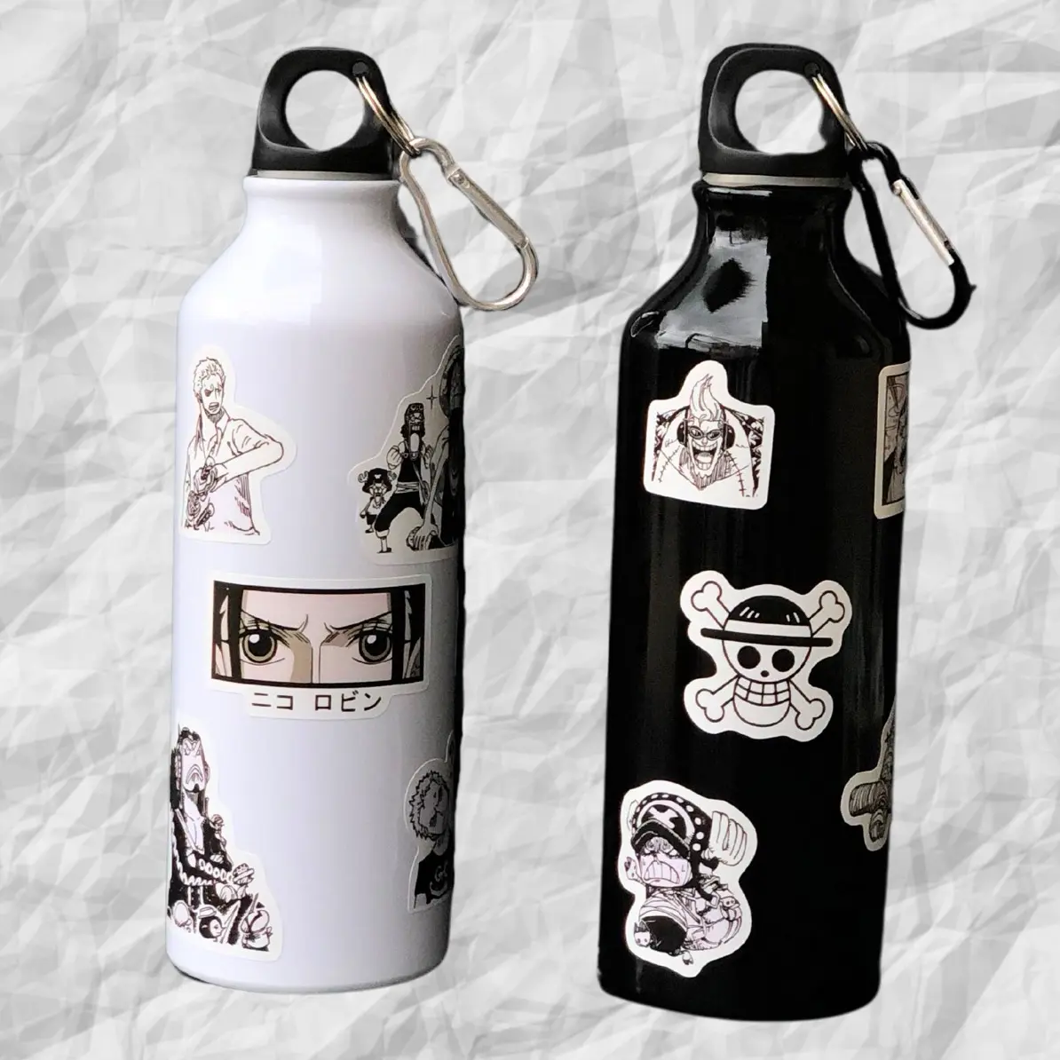 Bottle Bdelloids One Piece/ Botol Alumunium / Botol Alumnium Polos Custom / Botol Minum / Botol lucu Botol Minum Anime /Botol Olahraga Botol Sporty Botol Ringan Botol Minum Custom Botol Minum Stiker Gambar Lucu Kartun Carabiner GantunganKunci tumbler