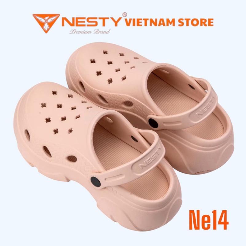 NE14 tặng 10 sticker Dép Sục Nữ Nesty Đế Độn 7.5cm Hot Trend – EVA Cao Cấp Êm Chân