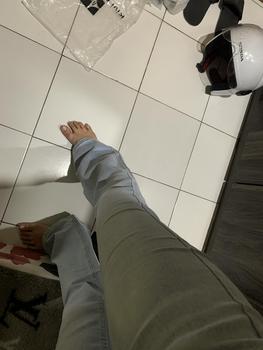 Product Review of Kivi Garment Jeans Cutbray Wanita Highwaist Jeans Cutbray Stylish, Cutbray Denim, Sentuhan Flare Klasik,Celana Wanita, Celana Panjang Stretchy (Melar) from F**t 2