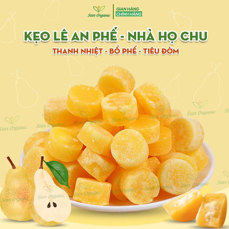 Kẹo Lê An Phế Nhà Họ Chu Thơm Ngon Thanh Nhiệt Tiêu Đờm Candy Snack Ăn Vặt Star Organic Food