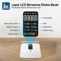 Gambar Joil Timbangan Badan Digital Smart Body Scale Chargeable BMI dan Body Fat Monitor Komprehensif Lengkap 8 Sensor Presisi Data Akses via Smartphone - J8 - Hitam dari Joil Kota Tangerang Selatan 4 Tokopedia