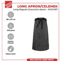Gambar Long Apron / Celemek MUCHEF Cotton Canvas (1394230) (F7) dari Restomart Kitchen Solution Kota Semarang 1 Tokopedia