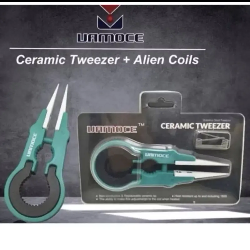 ￼ceramic Stailess Steel Tweezer Penjepit Alat 3in1 - Hitam 1