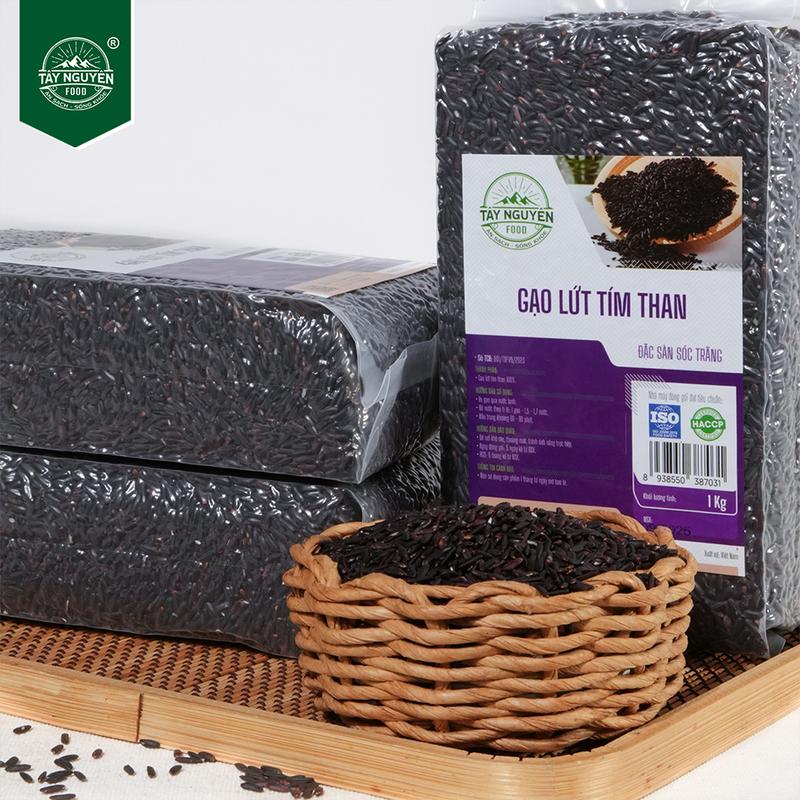 Combo 3Kg Gạo Lứt Tím Than Sóc Trăng Healthy EatClean Tây Nguyên Food - Việt Nam 