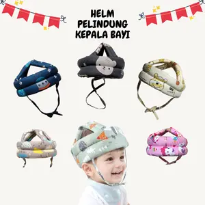 Topi Helm Pelindung Kepala Bayi Belajar Duduk Merangkak Dan Berjalan Motif Karakter Lucu Child Protector
