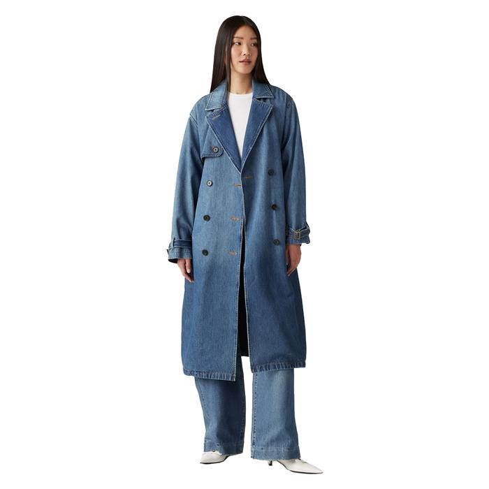 Gambar Levi's® Women's Spade Trench Coat (A8976-0001) - Blue, L dari Levi's Store ID Kota Tangerang Tokopedia