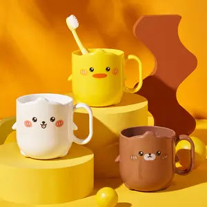 GELAS KUMUR ANAK /MUG GELAS CANGKIR ANAK LUCU KARAKTER BEBEK  BPA FREE