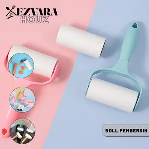 EH - Roll Pembersih Debu Bulu Rambut Pakaian Sofa Karpet Anti Lengket Lengket Lint Roller Roll Isi Ulang